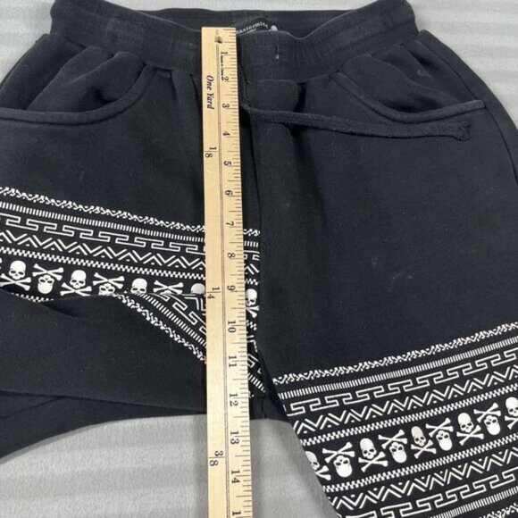 Mastermind Japan Sweatpants Mens Large Black Skull Crossbones Streetwear Pants - Picture 9 of 11